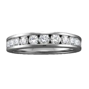 1 CTW Diamond Wedding Ring in 14KT White Gold