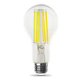 18W (150W Replacement) Bright White (3000K) A21 E26 Base Dimmable Bright Light Output LED Filament Light Bulb