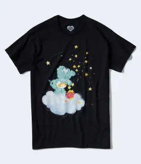 Aeropostale Womens' Care Bears Wish Bear Graphic Tee -  - Size XS - Cotton - Teen Fashion & Clothing Black