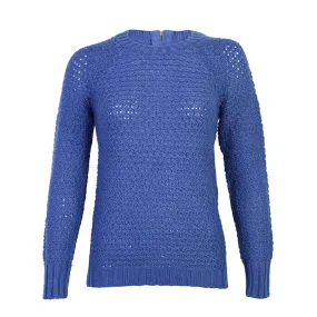 Amara Reya Bluebell Waffle Knit Jumper in blue