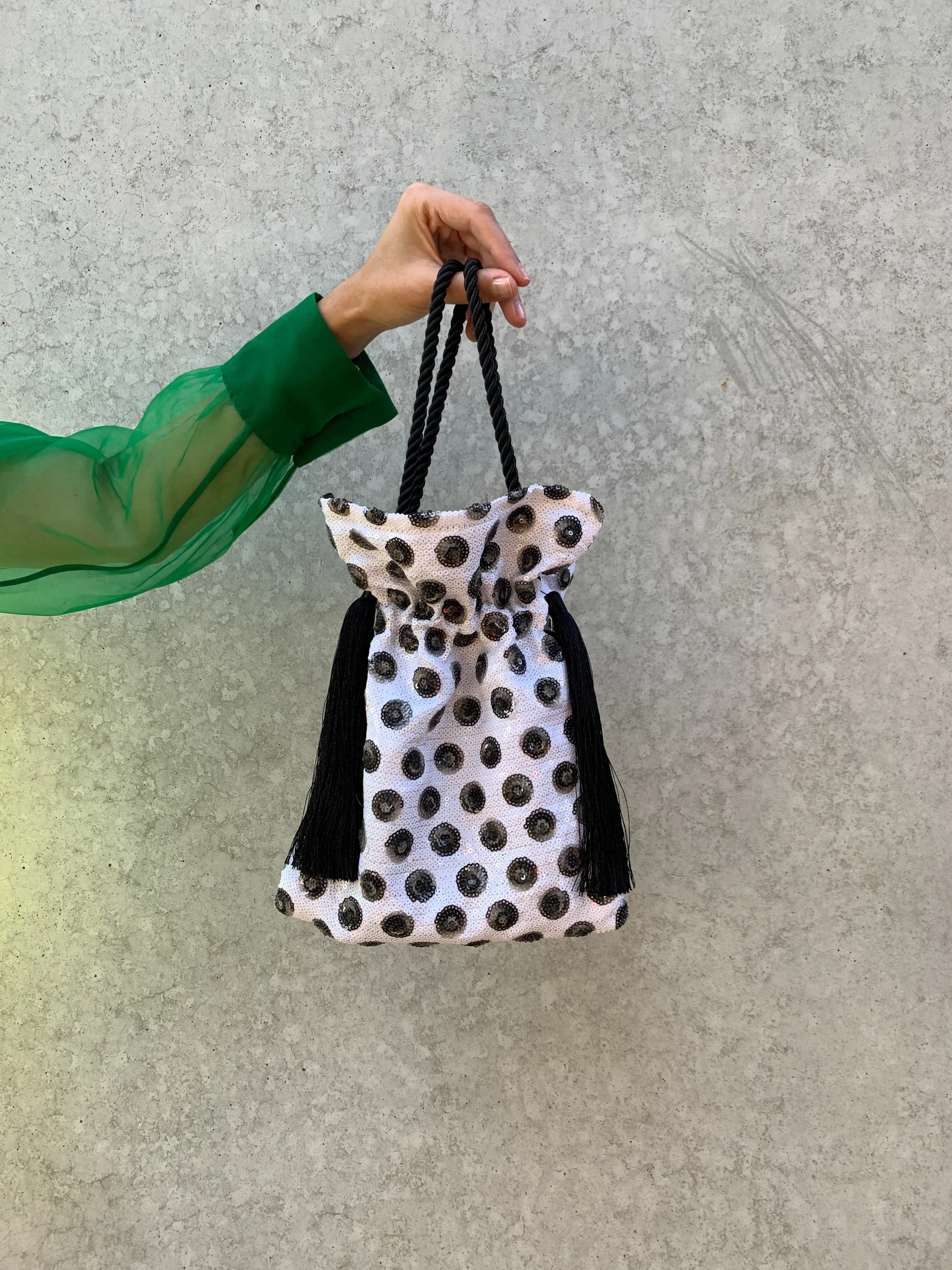 Amaya bag polka dots