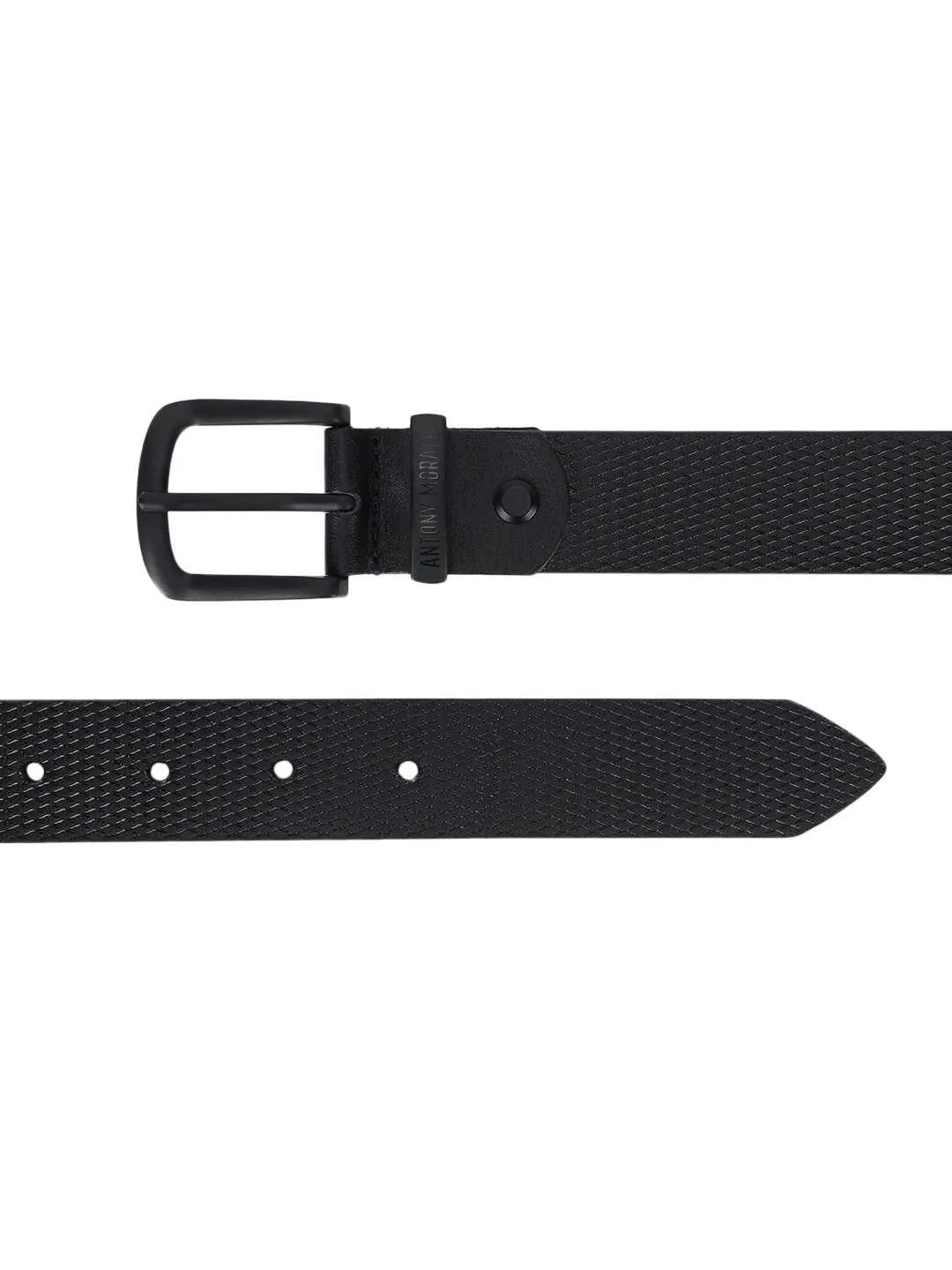 Antony Morato Boys Black Textured Belt