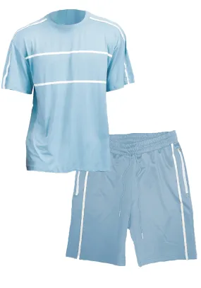 Artic Blue Jordan Tshirt Short Set