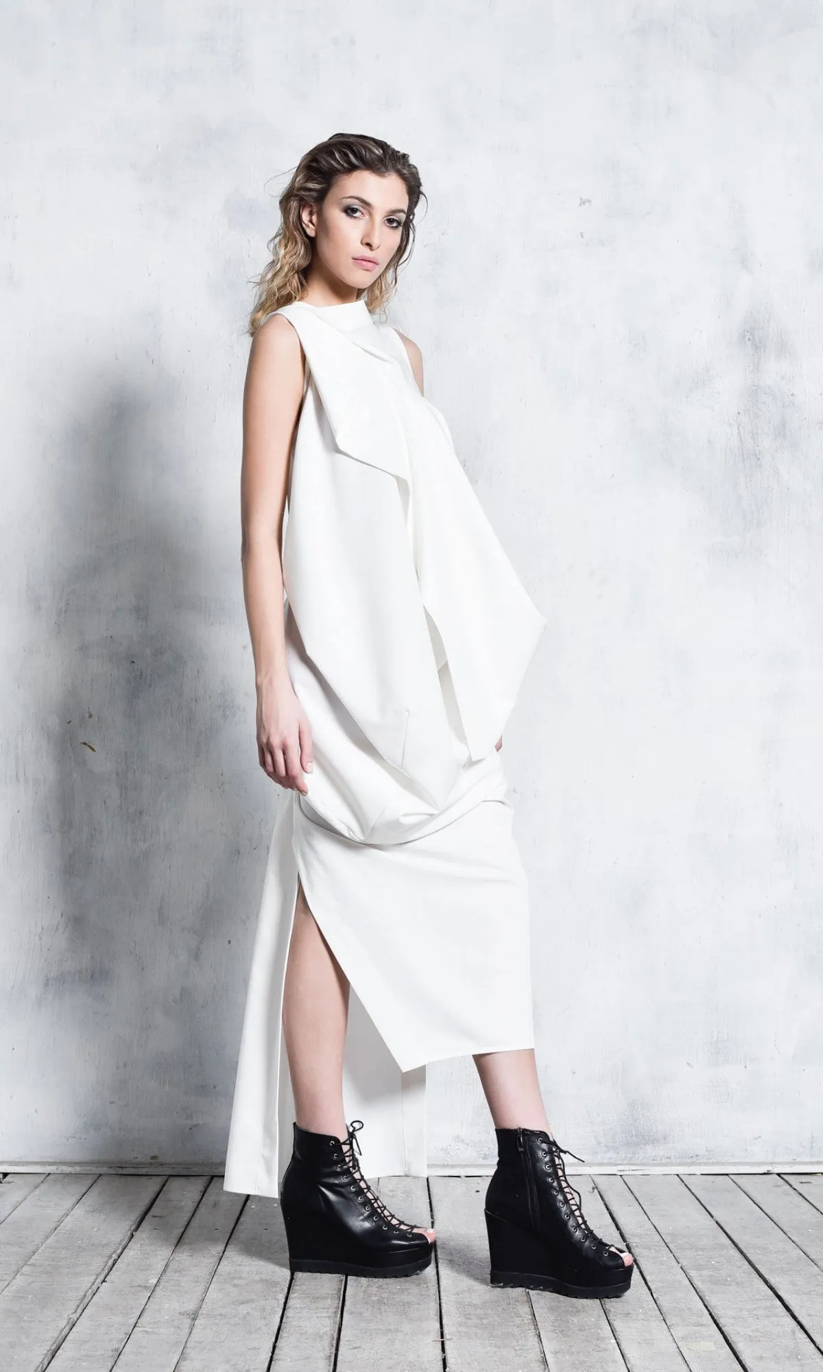 Asymmetric Sleeveless Dress