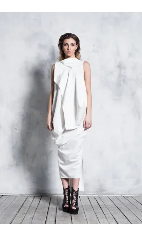 Asymmetric Sleeveless Dress