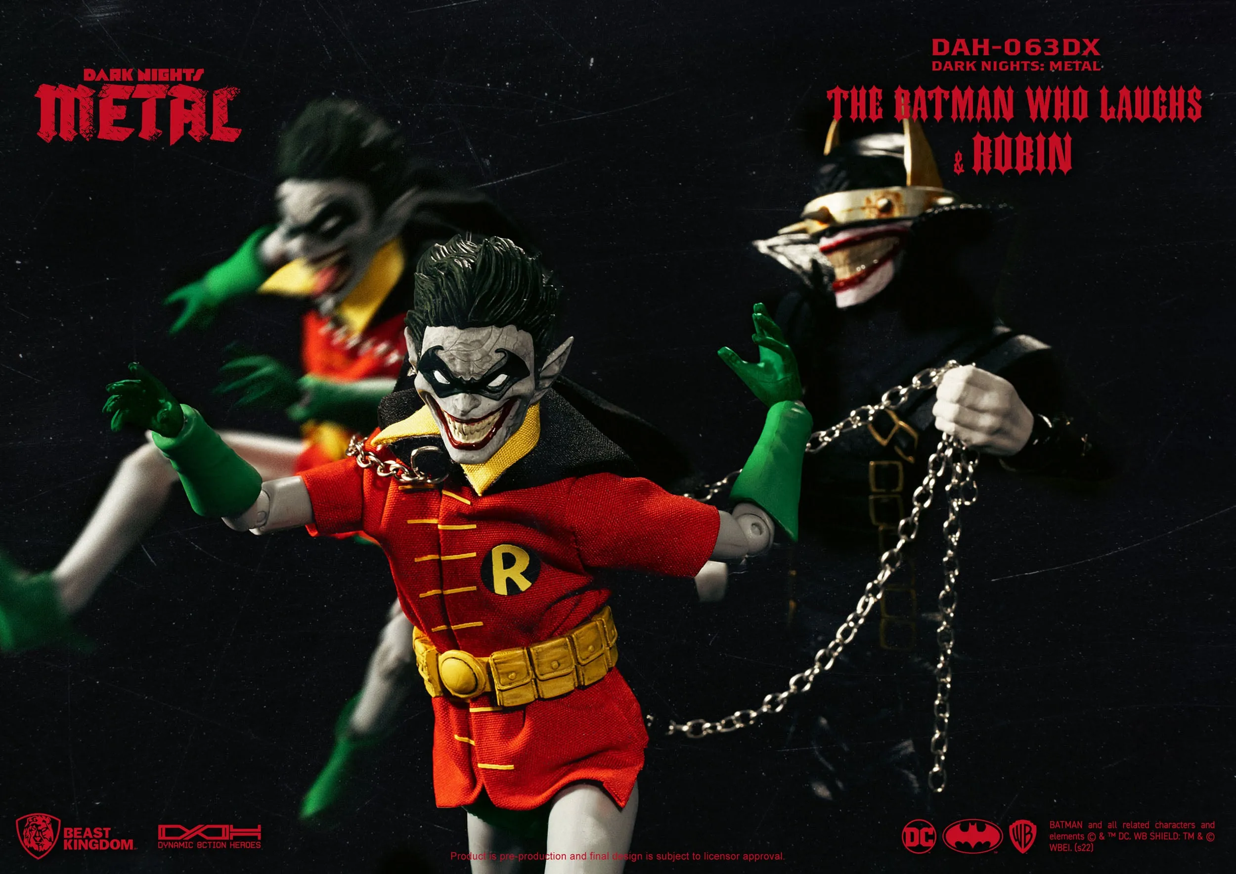 Beast Kingdom DC Comics The Batman Who Laughs and his Rabid Robins DX Dynamic 8ction Heroes 1/9 Action Figure