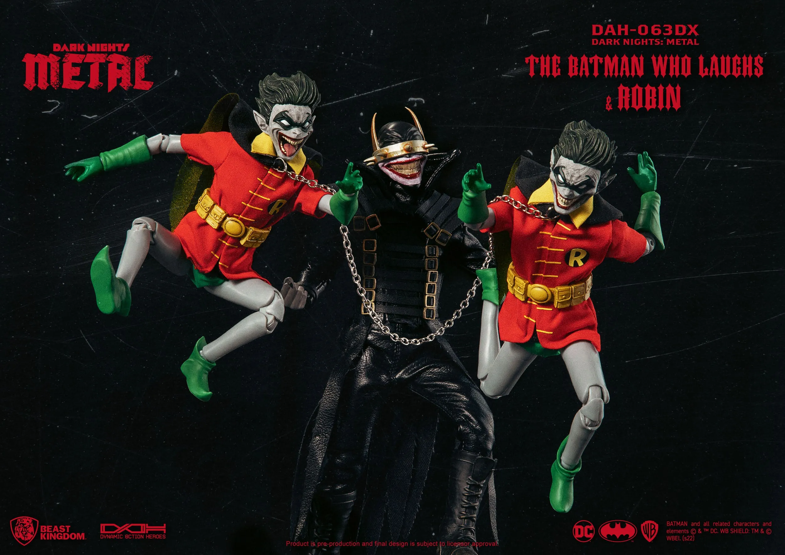 Beast Kingdom DC Comics The Batman Who Laughs and his Rabid Robins DX Dynamic 8ction Heroes 1/9 Action Figure