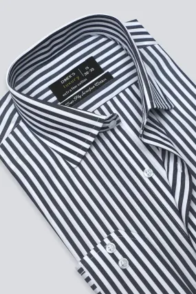 Black Bengal Stripe Formal Shirt