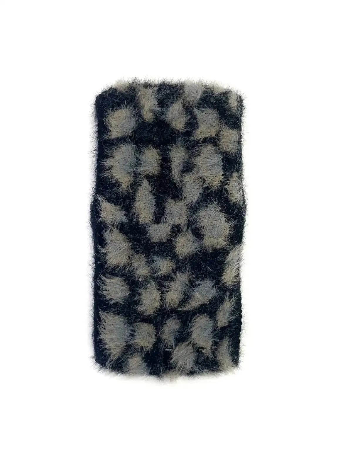 Black Leopard Print Headwarmer