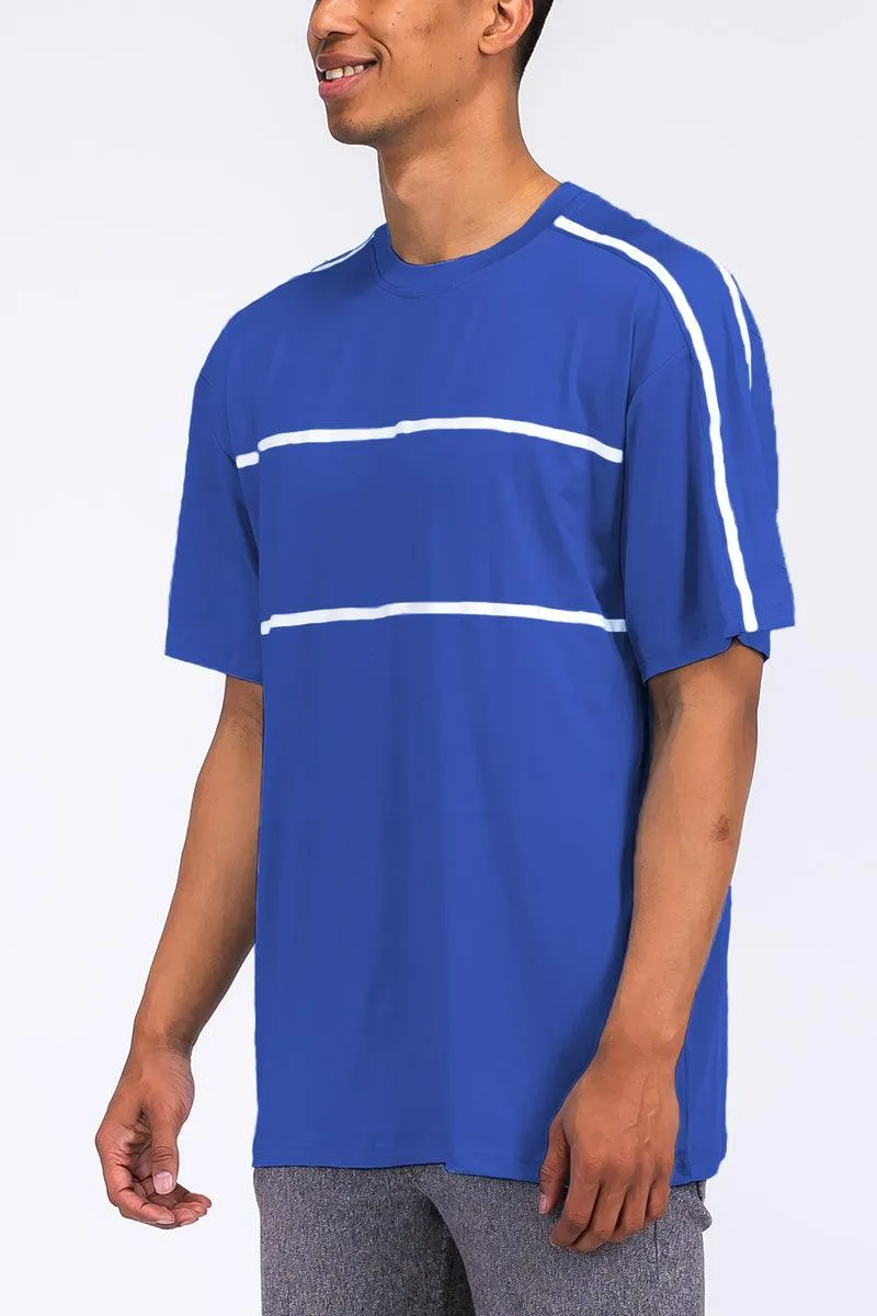 Blue Jordan Solid Tape Tshirt