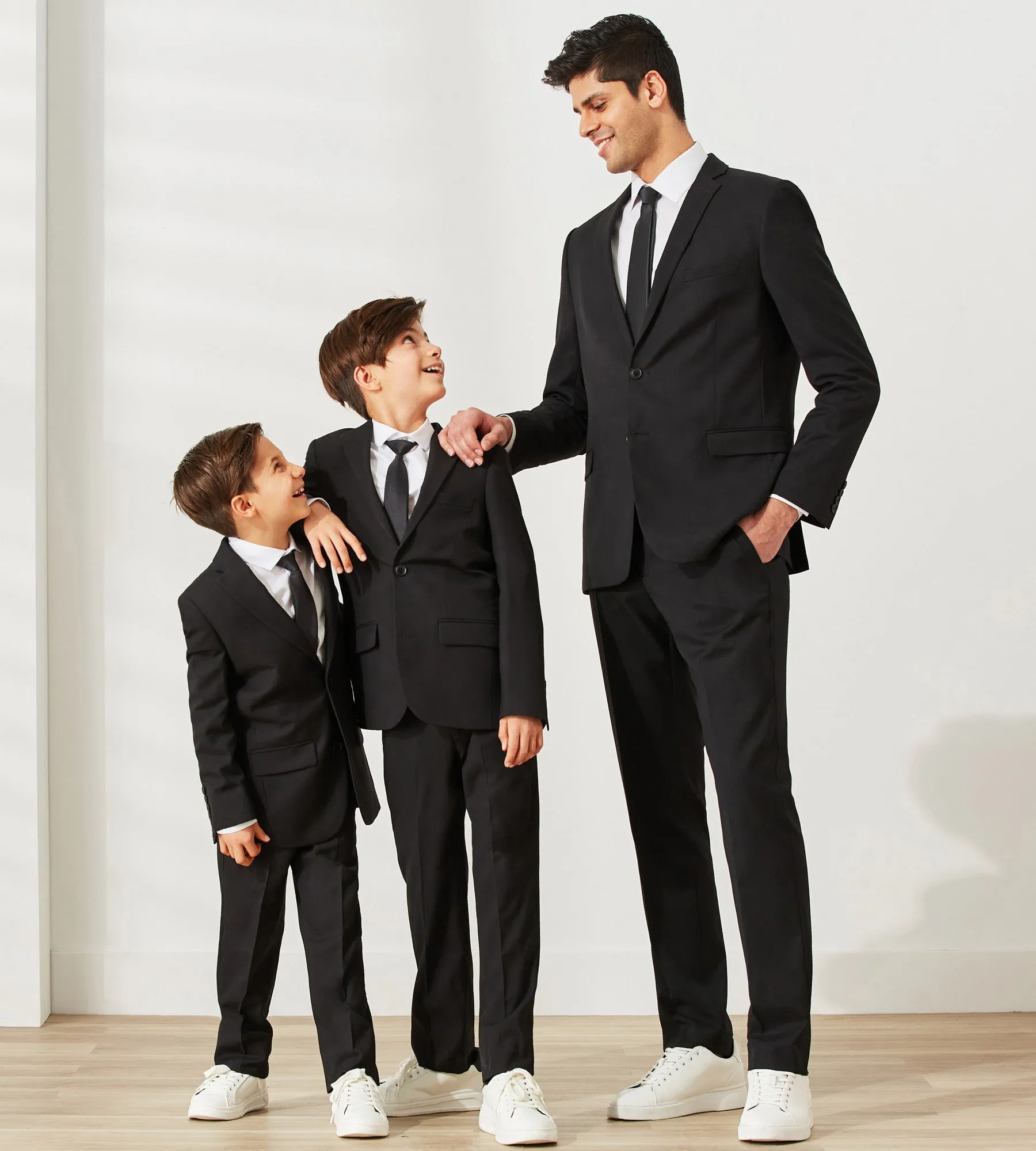 Boys Solid Suit Pants