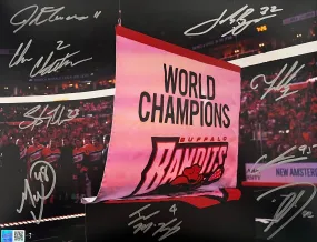 Buffalo Bandits Multi Signed 2023 Banner Raising Ceremony 11x14 Photo