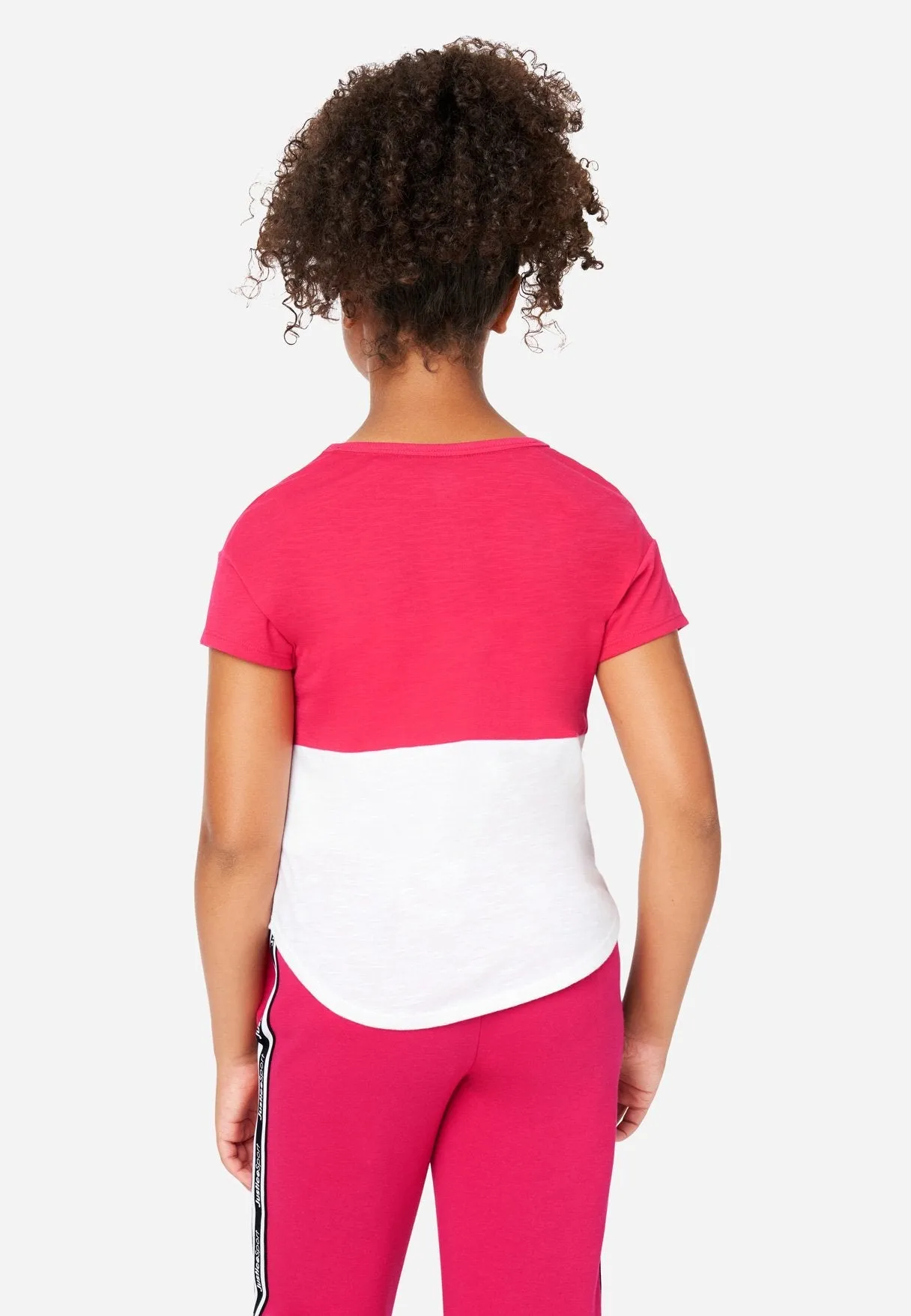 Color Block Scoop Neck Tee