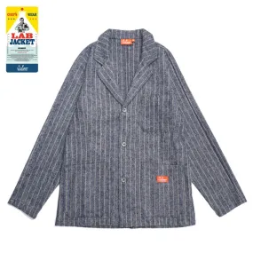 Cookman Lab Jacket - Wool Mix Stripe : Light Gray