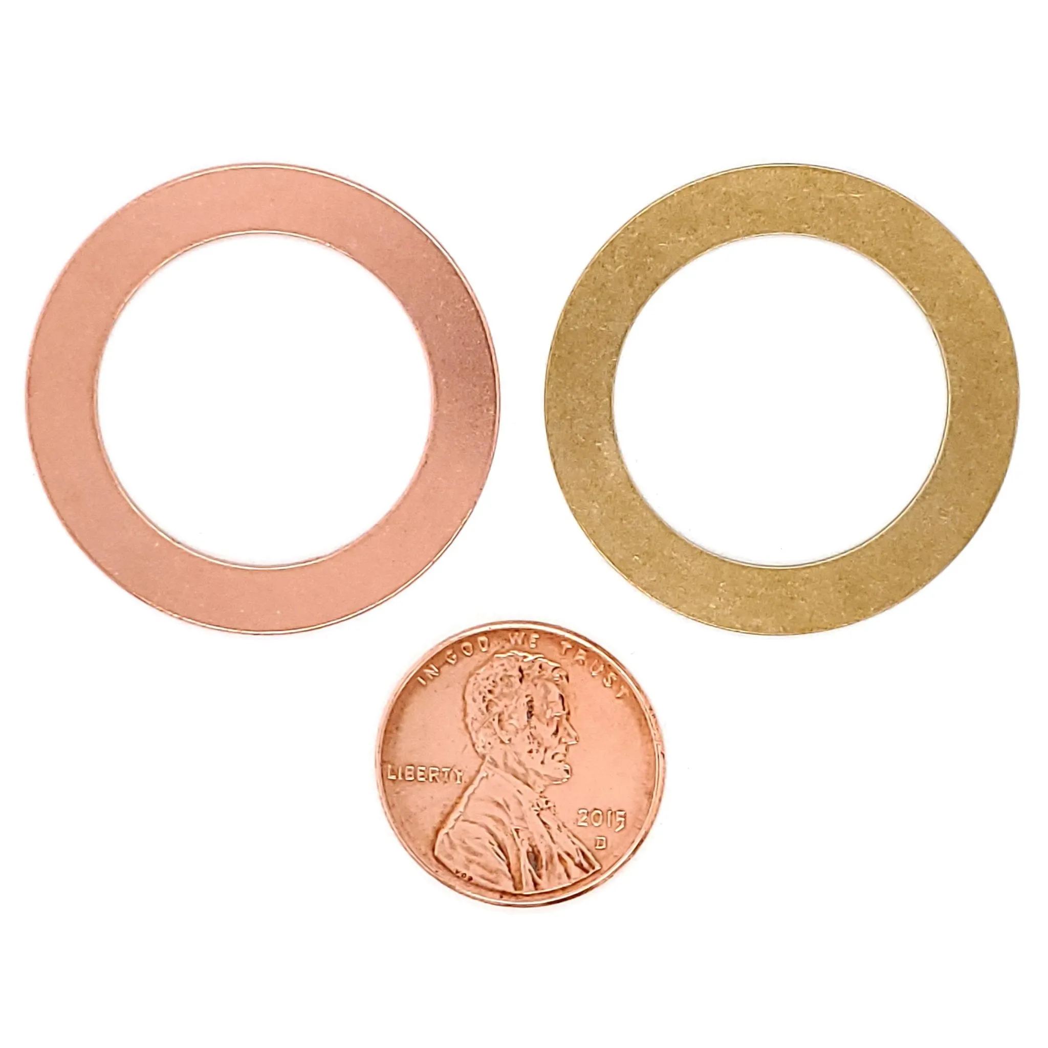 Copper Blank Washer Pendant / SBB0175