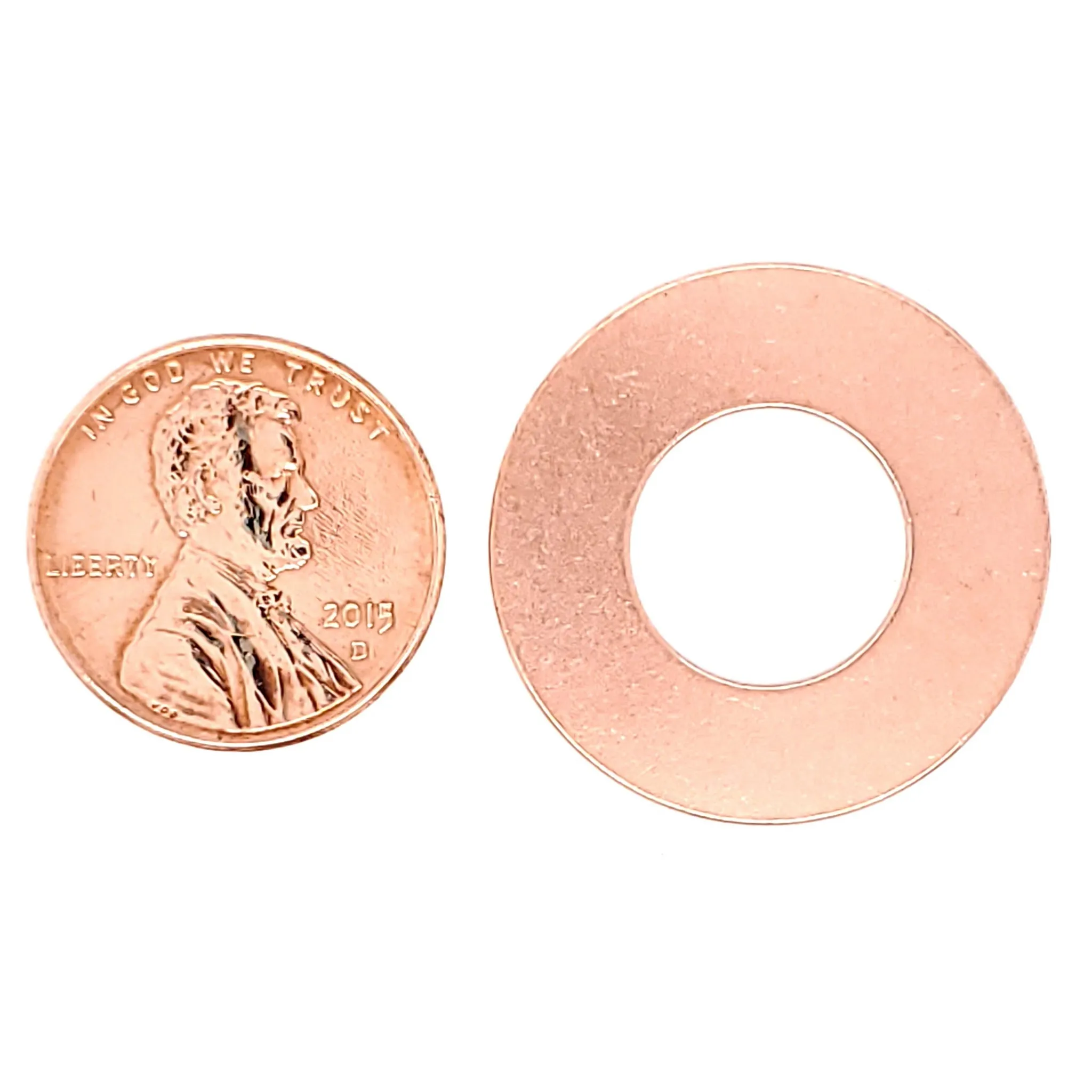 Copper Blank Washer Pendant / SBB0189