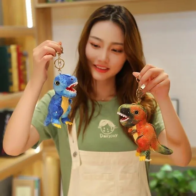 Cute Dinosaur Keychain With Bagcharm (Select From Drop Down Menu)