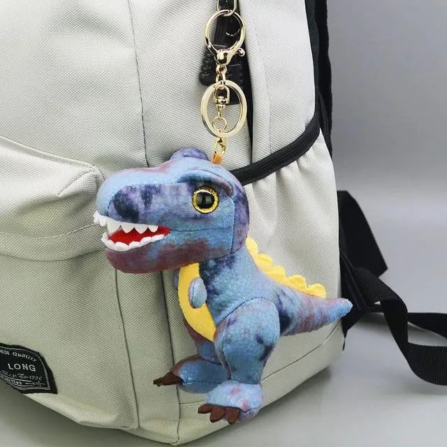 Cute Dinosaur Keychain With Bagcharm (Select From Drop Down Menu)