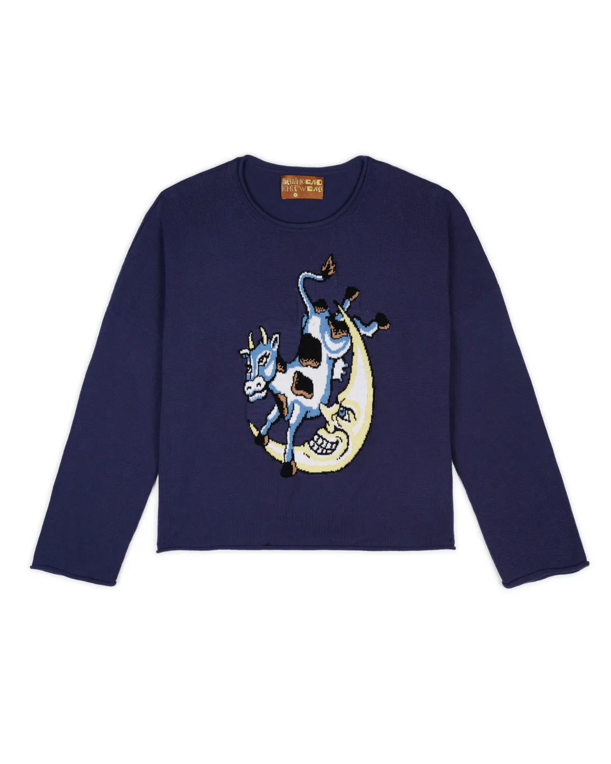 Diddle Cropped Sweater - Navy