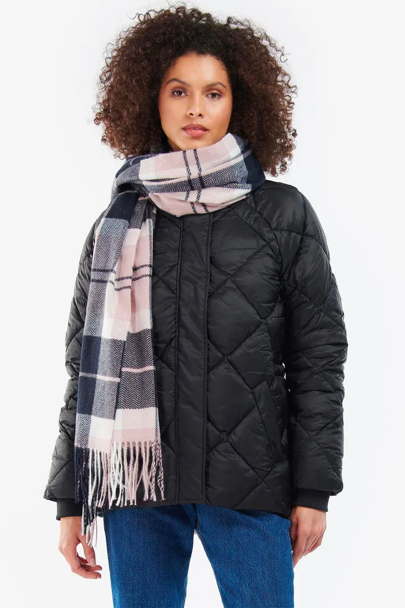 Emme Line Tartan Scarf Pink Midnight