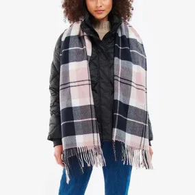 Emme Line Tartan Scarf Pink Midnight