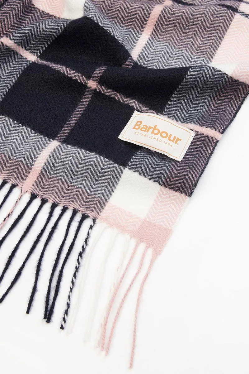 Emme Line Tartan Scarf Pink Midnight