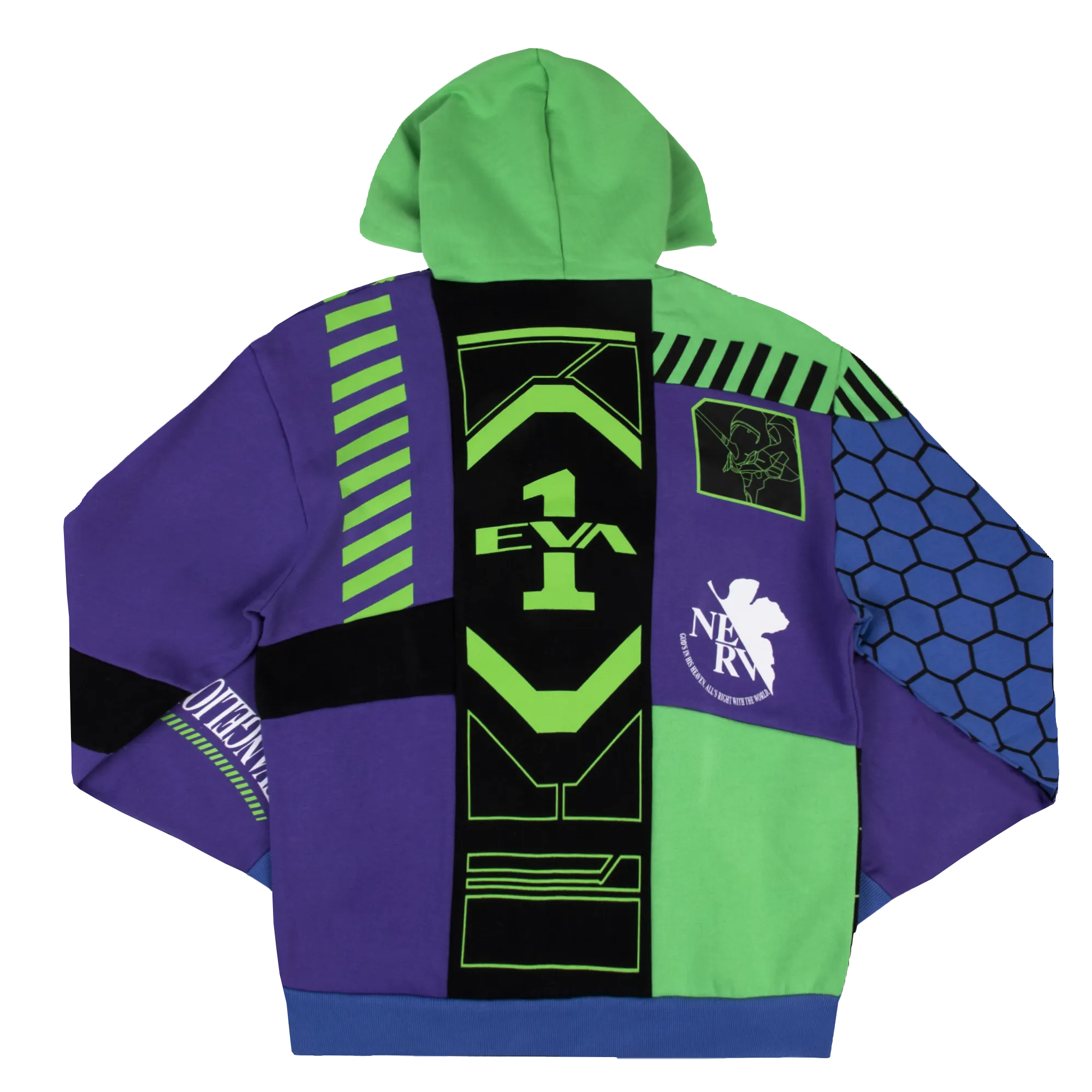 Eva Unit-01 Panel Hoodie