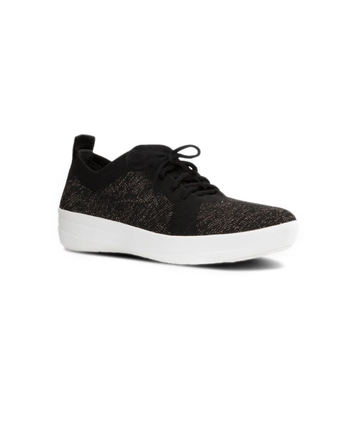 FitFlop F-Sporty Uberknit Metallic Weave Sneakers Black