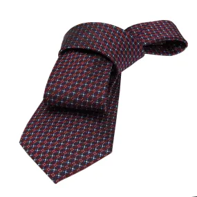 Guilford Abstract Silk Tie, Burgundy / Blue