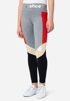 J Sport Color Block Full-Length Leggings