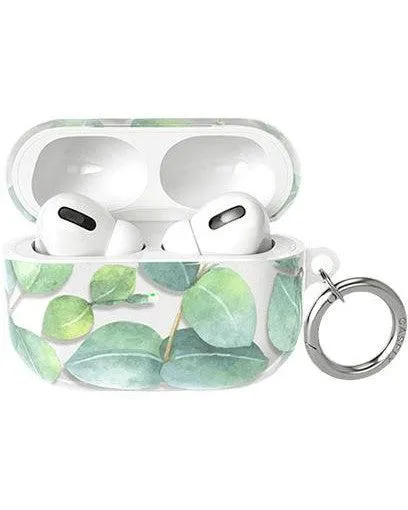 Leaf Me Alone | Green Floral Print AirPods Case