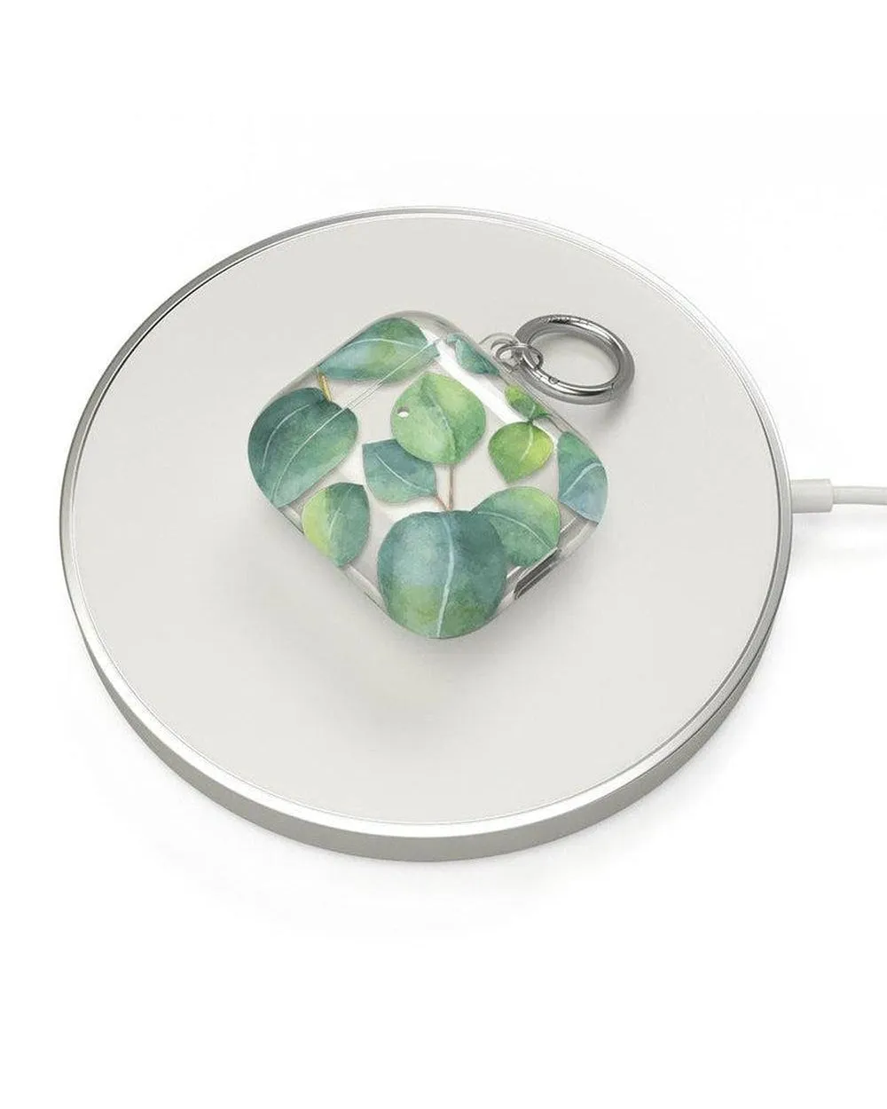 Leaf Me Alone | Green Floral Print AirPods Case