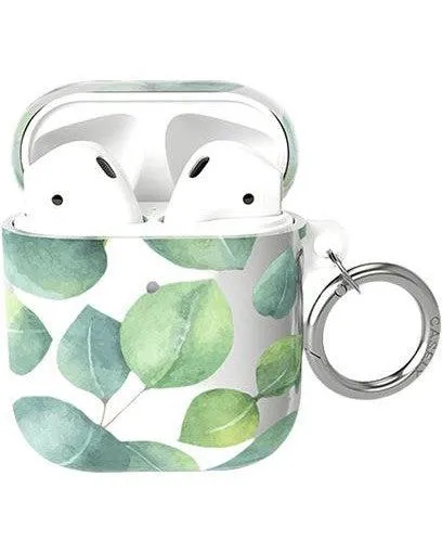 Leaf Me Alone | Green Floral Print AirPods Case