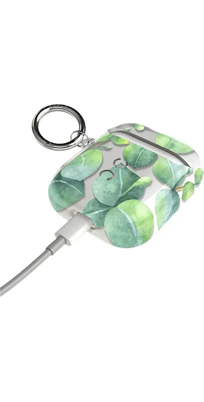 Leaf Me Alone | Green Floral Print AirPods Case