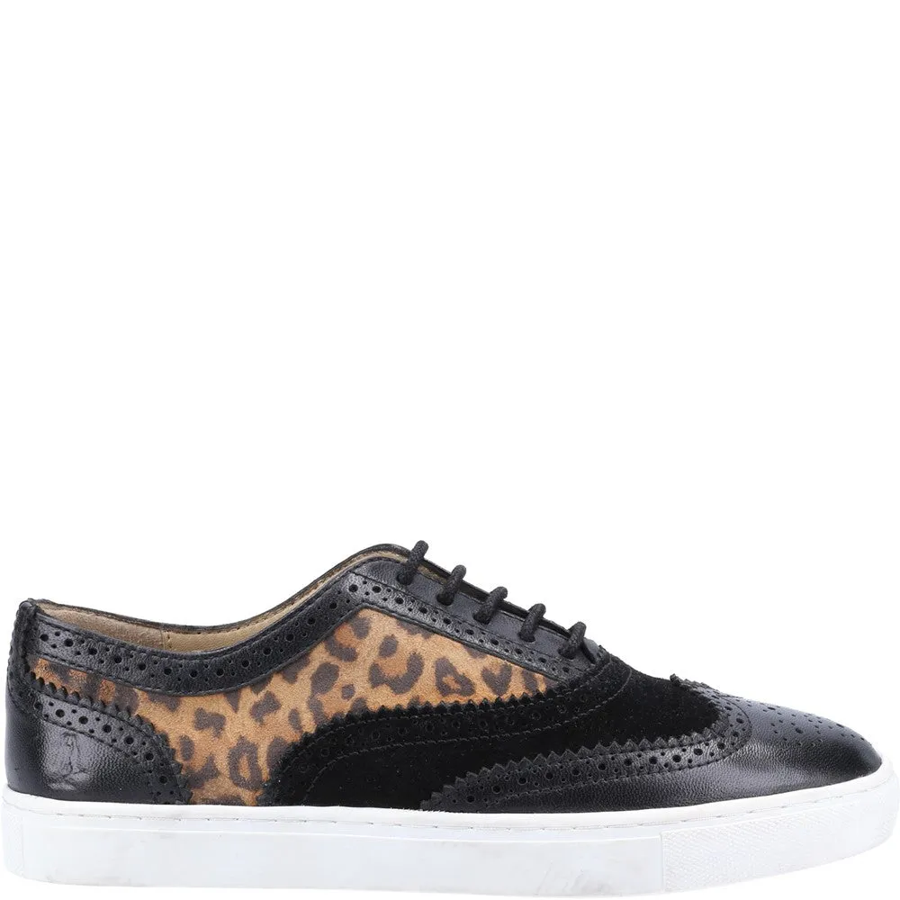 Leopard Print Tammy Brogue Shoes