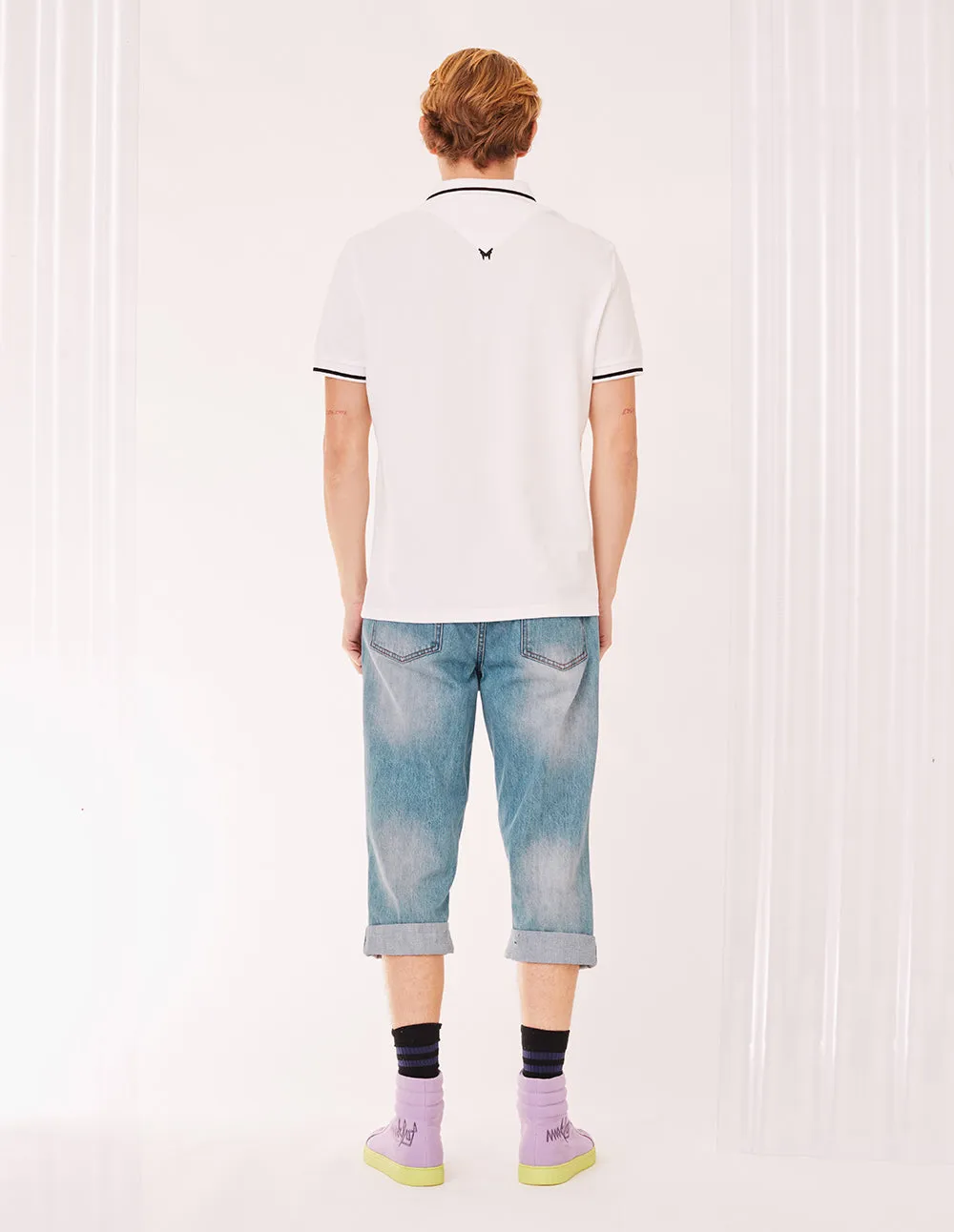 MARK FAST MEN STRAIGHT RIPPED JEANS