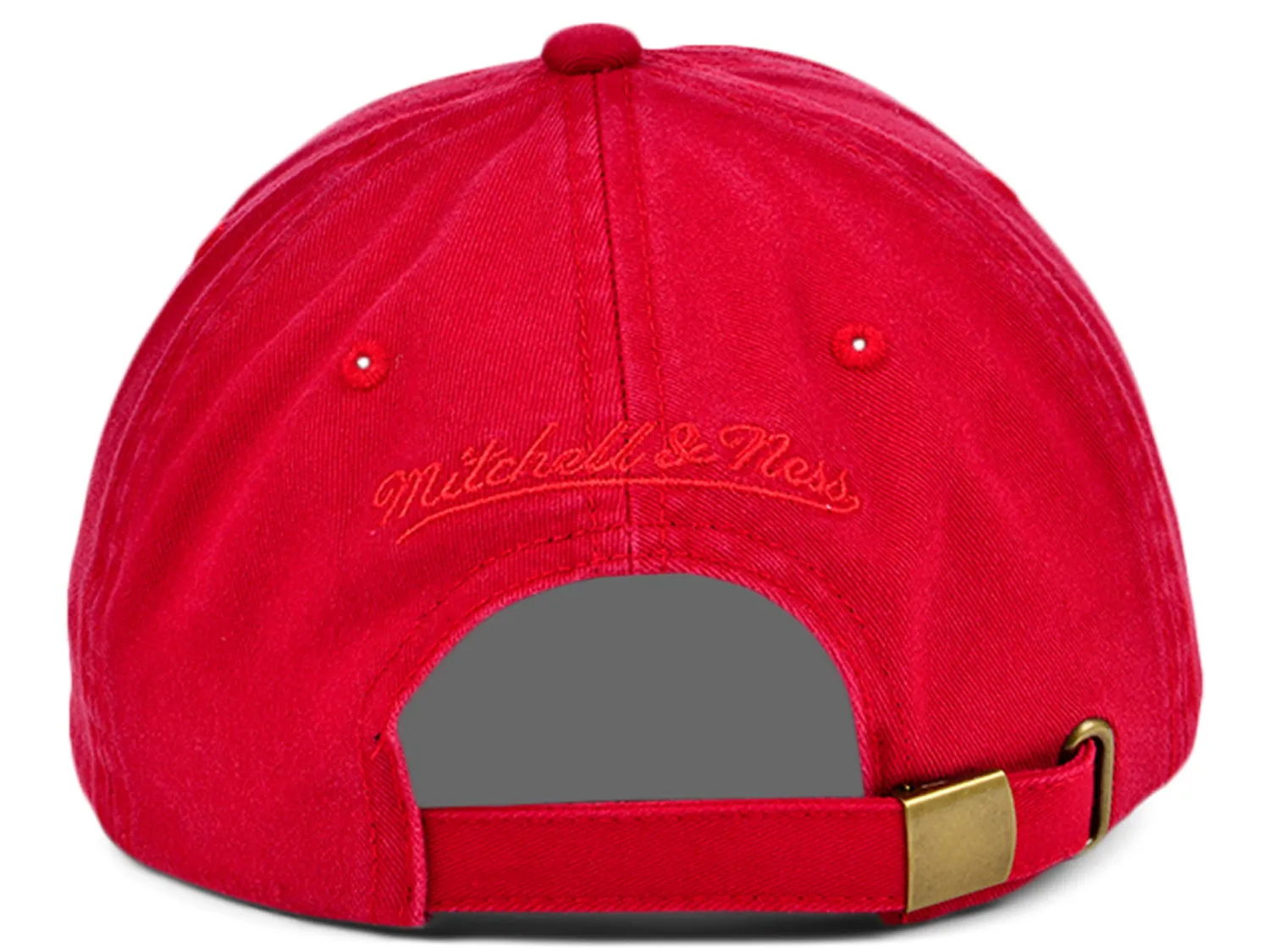 Mitchell & Ness Basic Blank Dad Hat - Red