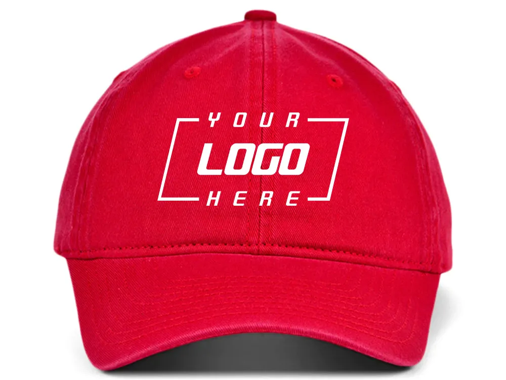 Mitchell & Ness Basic Blank Dad Hat - Red