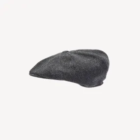 Newsboy Cap - Dark Grey Herringbone