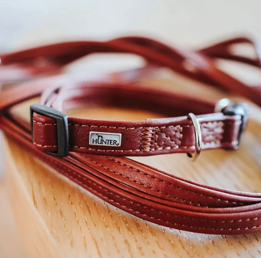 Petite HUNTER "UP" Leather Clip Collar