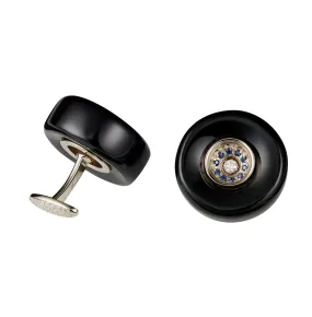 Rolling Onyx Cufflinks