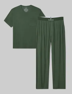 Second Skin Pajama Pocket Tee & Pant Set