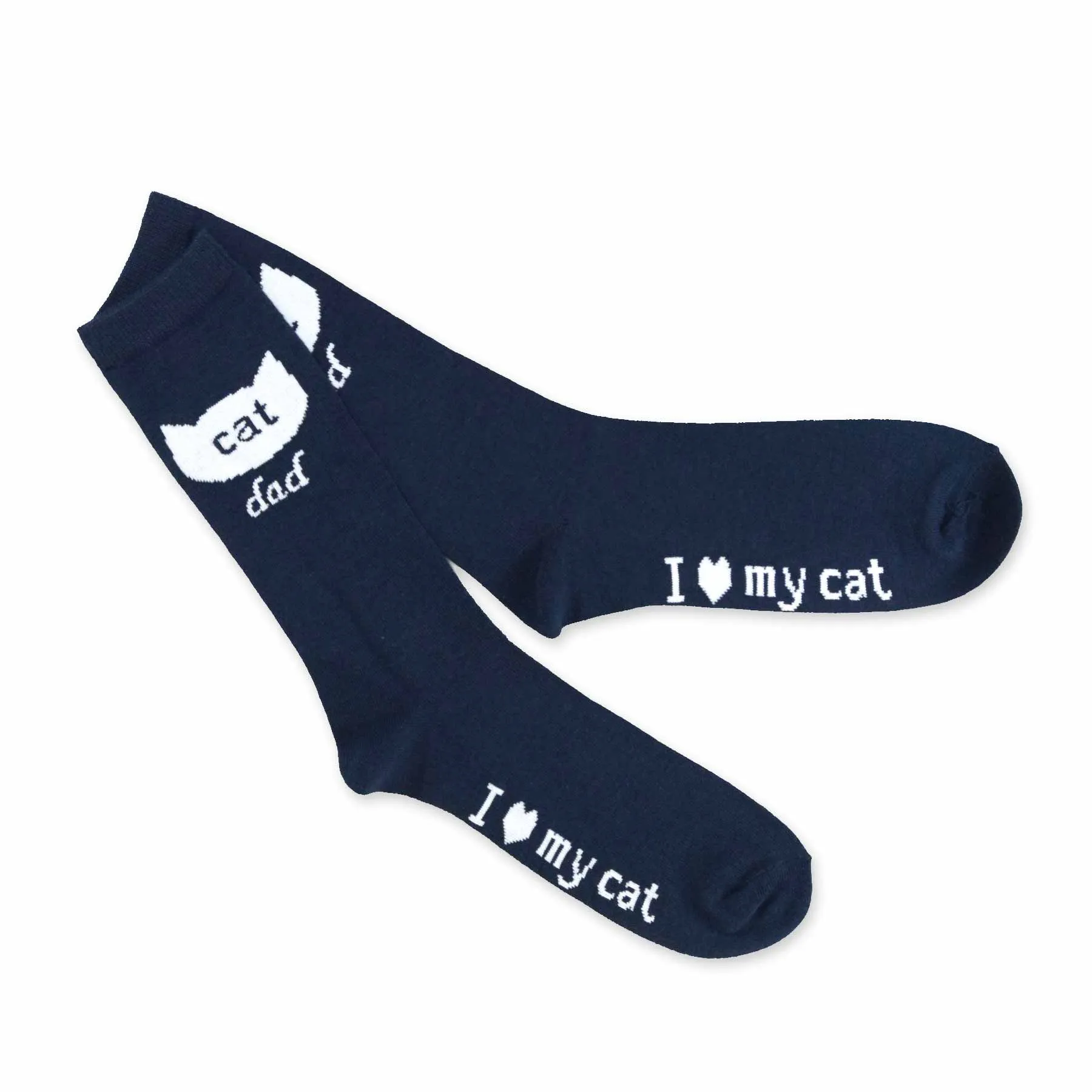 TeeHee Socks Men's Novelty Cotton Crew Cat Lover 3-Pack (50548)