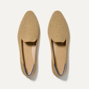 The Almond Loafer - Gold Stripe