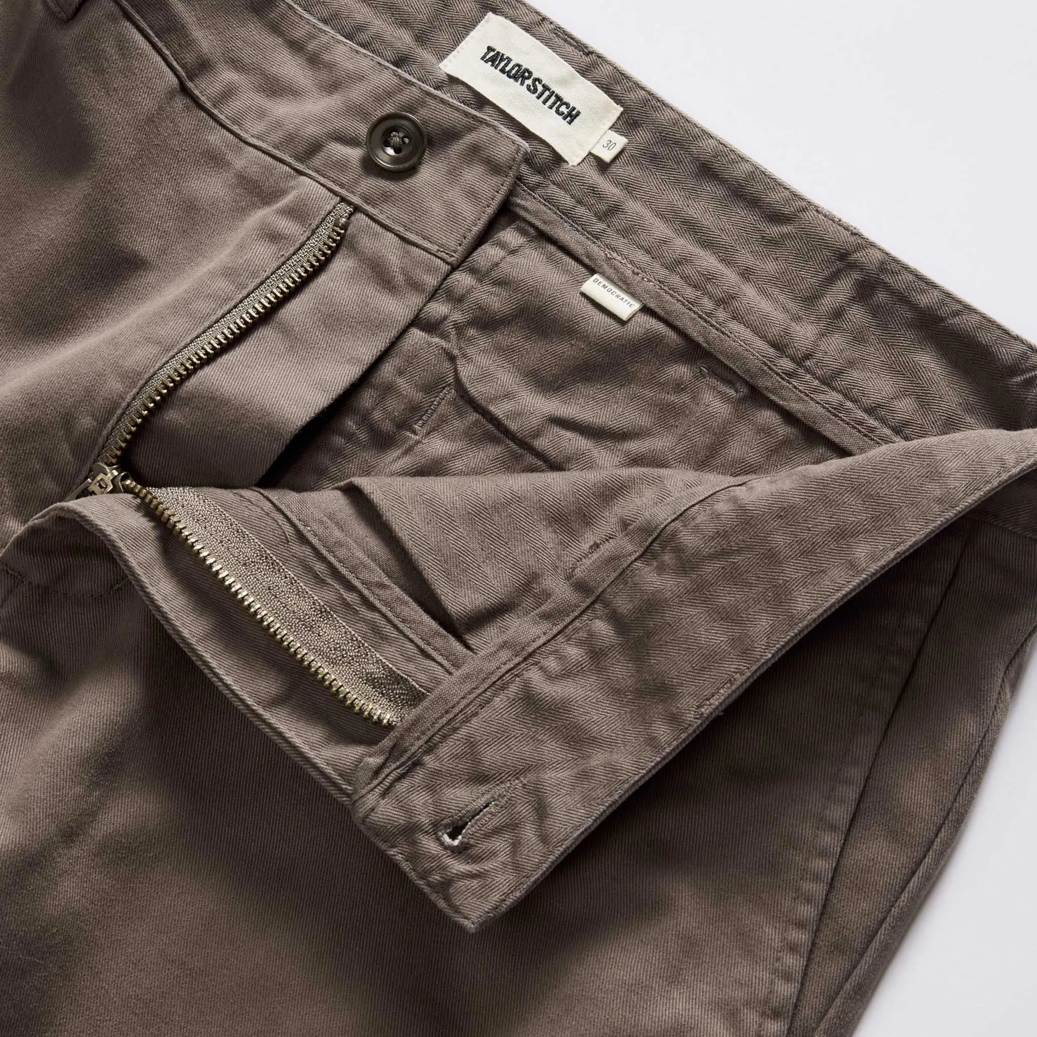 The Democratic Foundation Pant in Organic Espresso