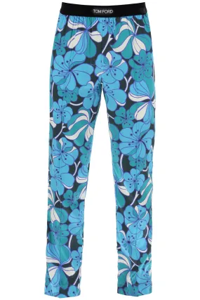 TOM FORD pajama pants in floral silk