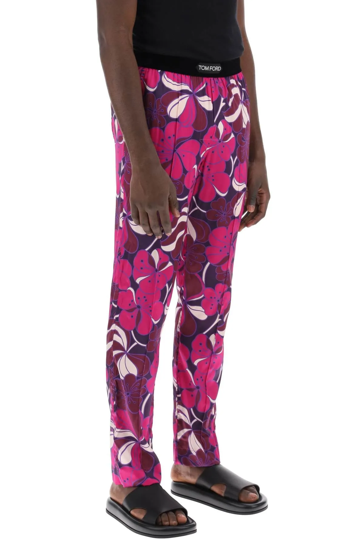 TOM FORD pajama pants in floral silk