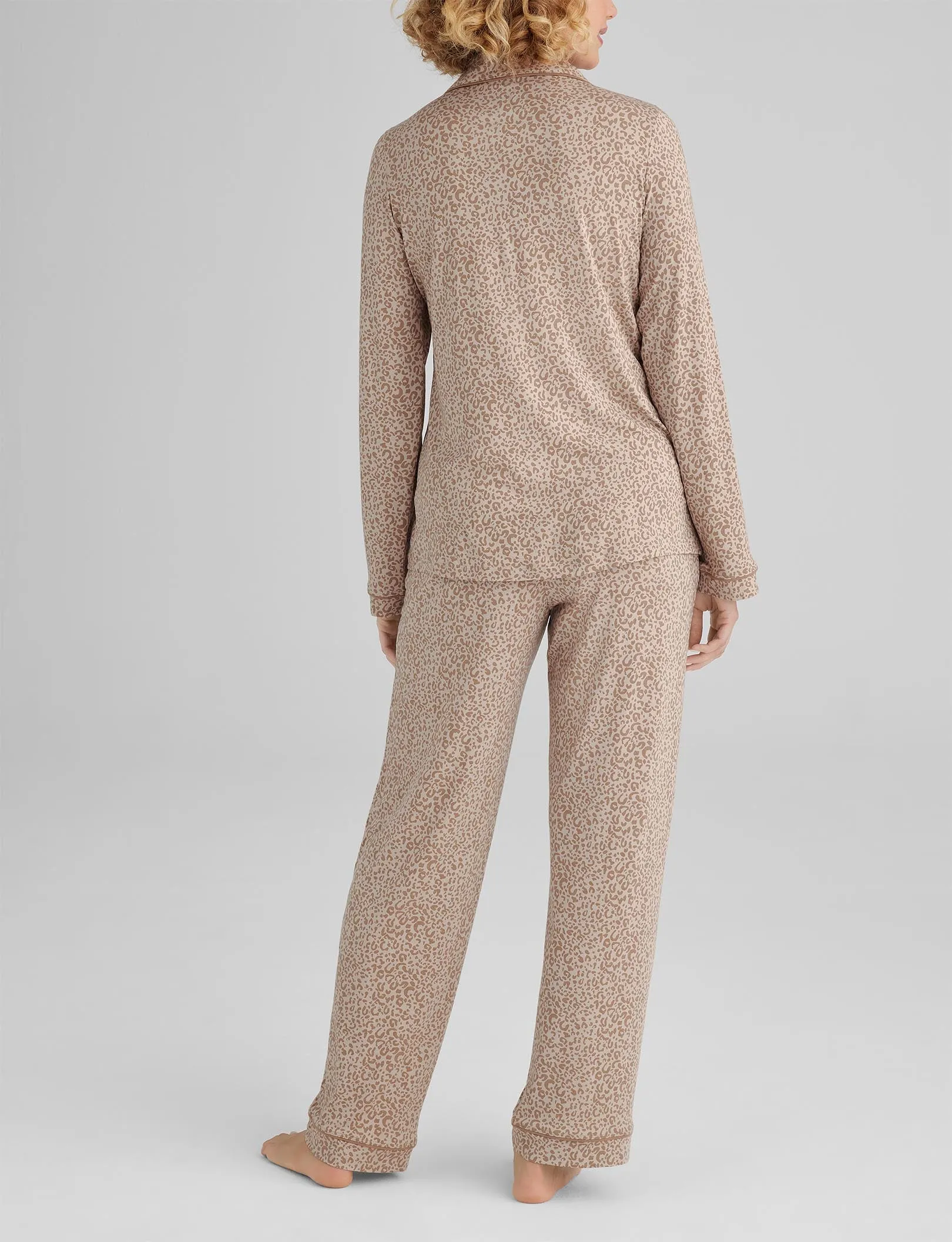 Women's Downtime Long Sleeve Pajama Top & Pant Set