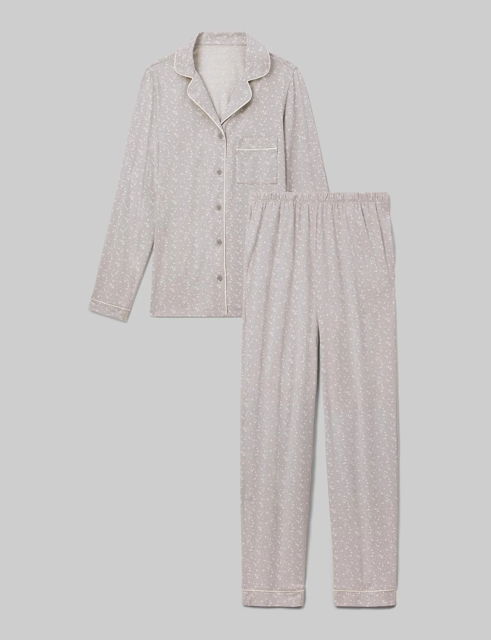 Women's Downtime Long Sleeve Pajama Top & Pant Set