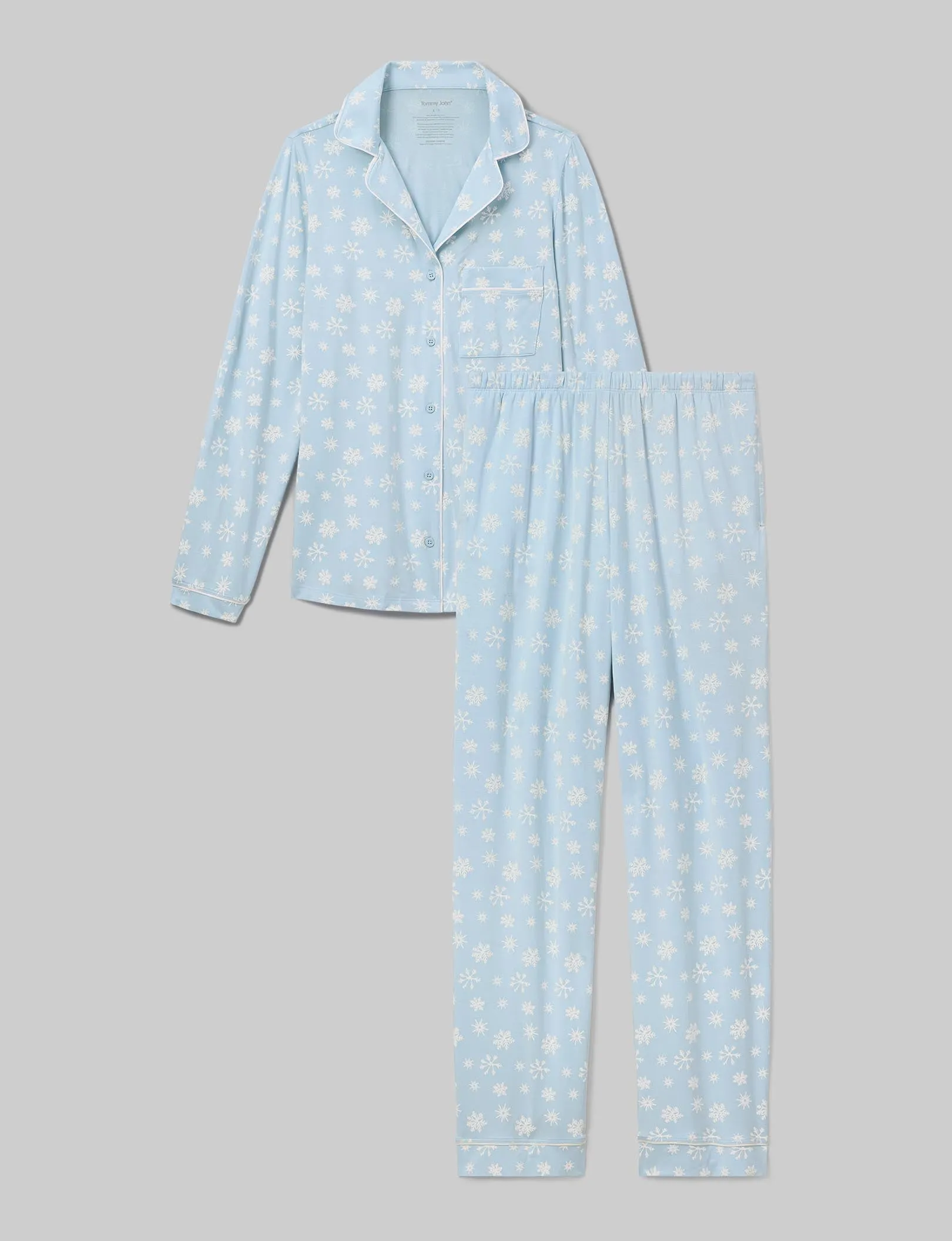 Women's Downtime Long Sleeve Pajama Top & Pant Set